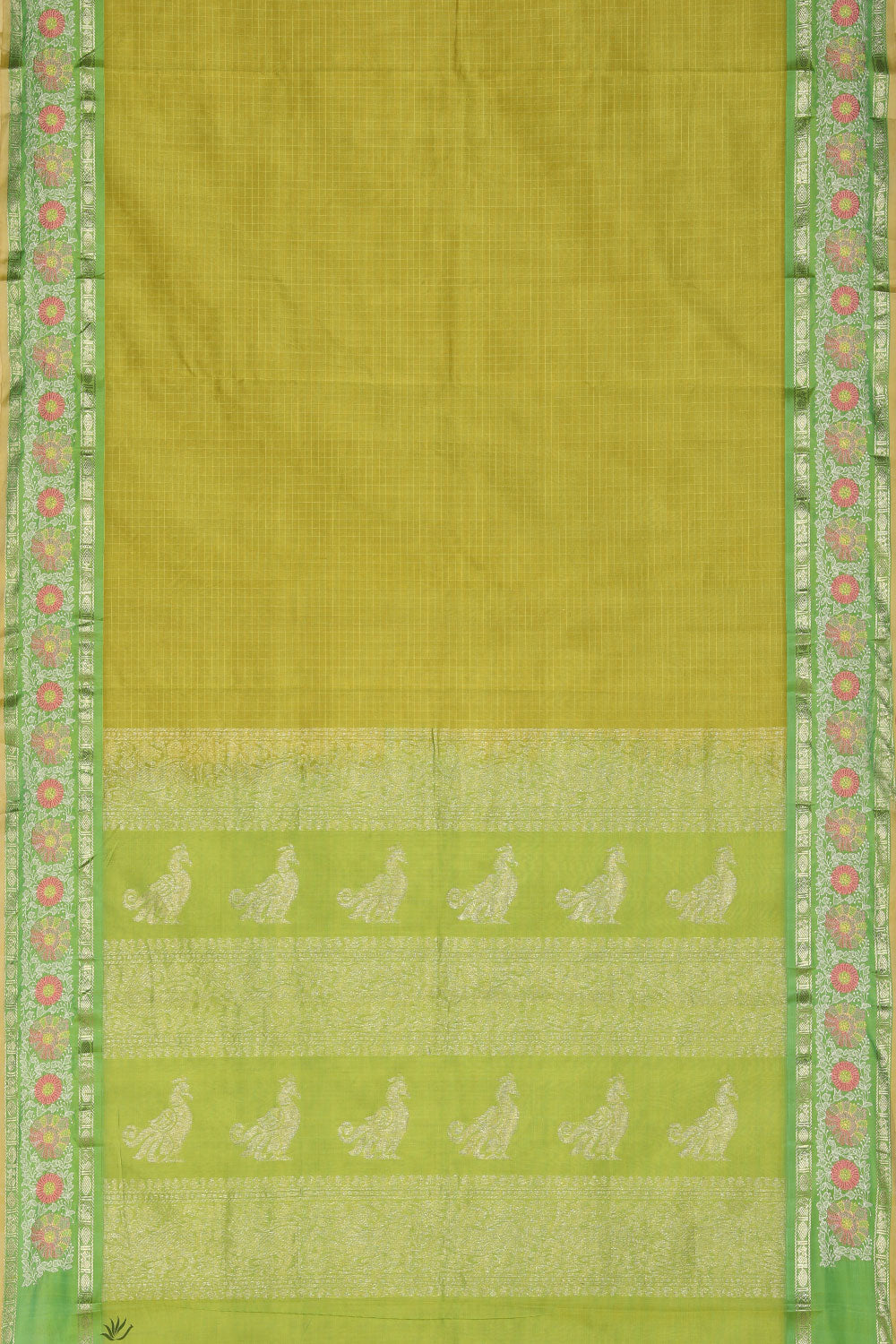 Collection of Simple Yet Elegant Green Saree in a gallery layout