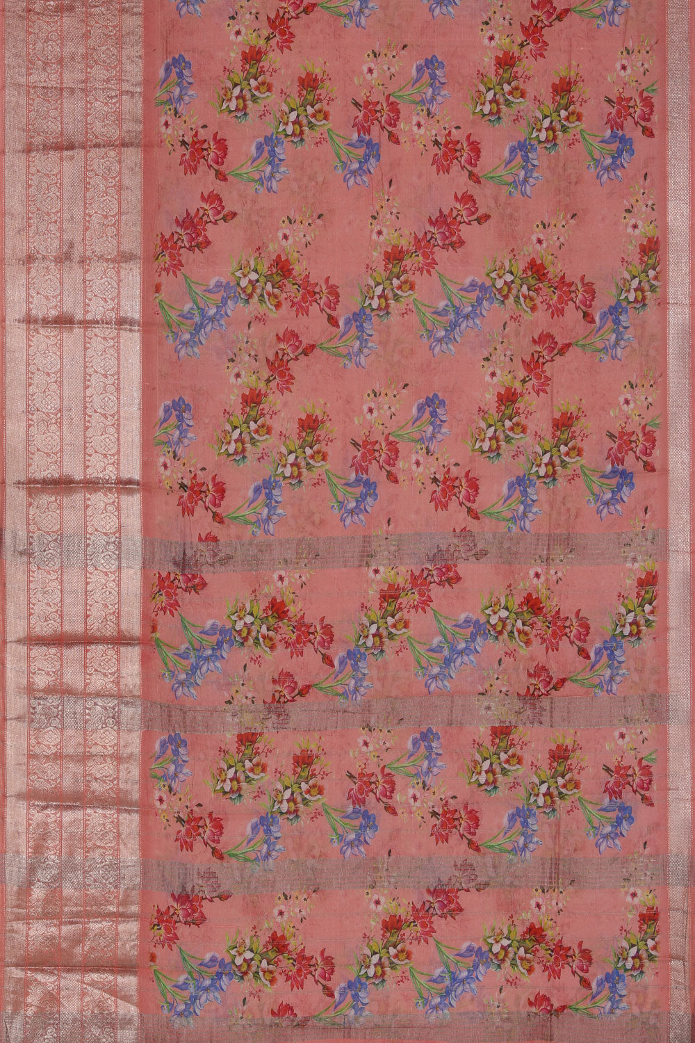 Collection of Mangalgiri Silk Printed Saree in a gallery layout