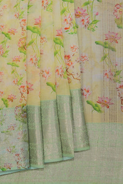 Collection of Mangalgiri Silk Printed Saree in a gallery layout