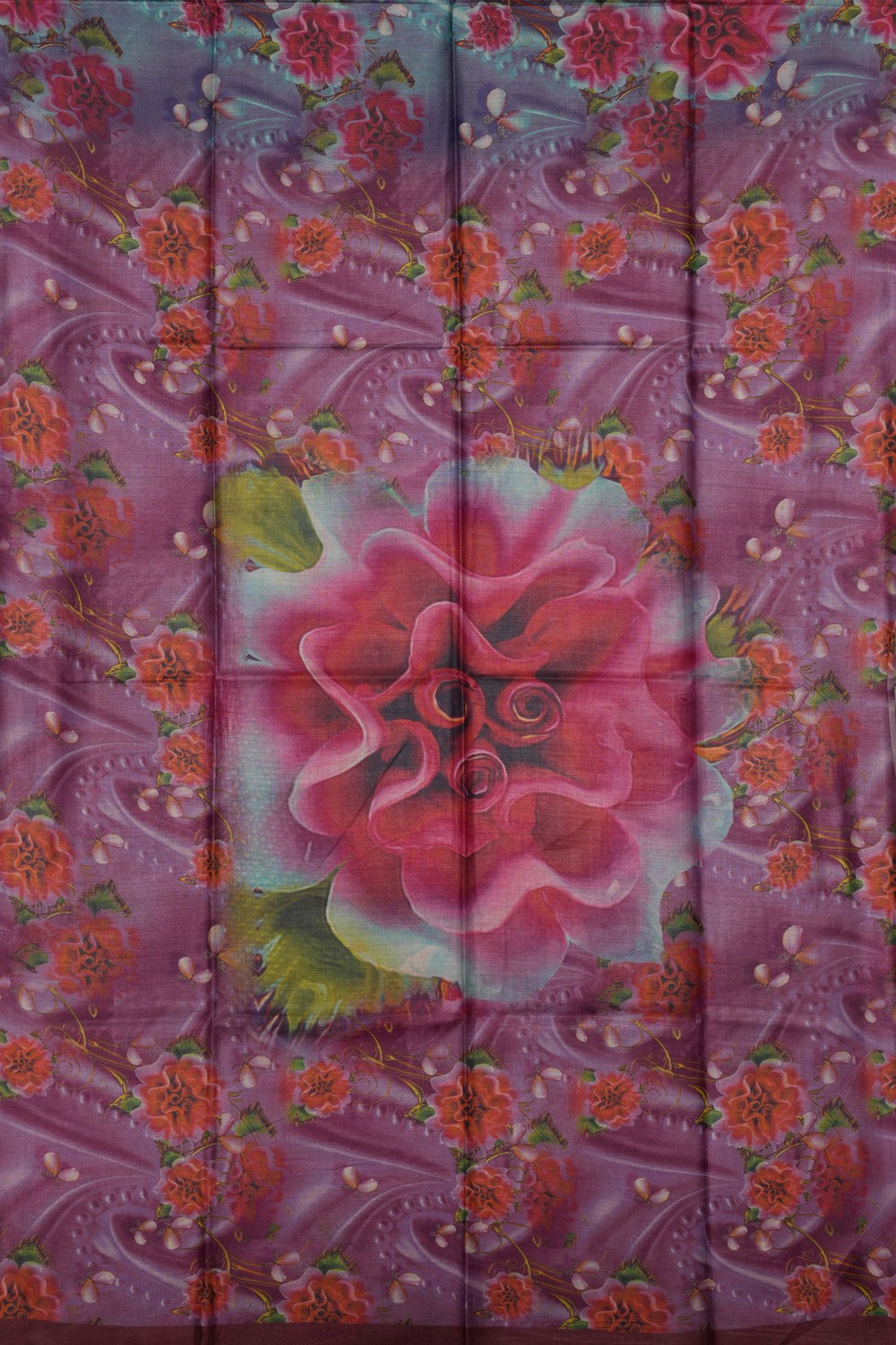 Aesthetic Printed Tussar Saree