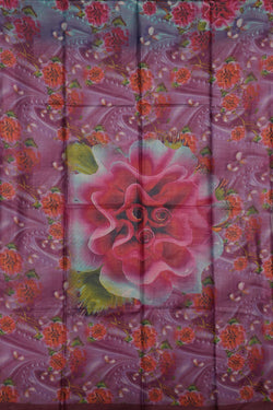 Image of Aesthetic Printed Tussar Saree