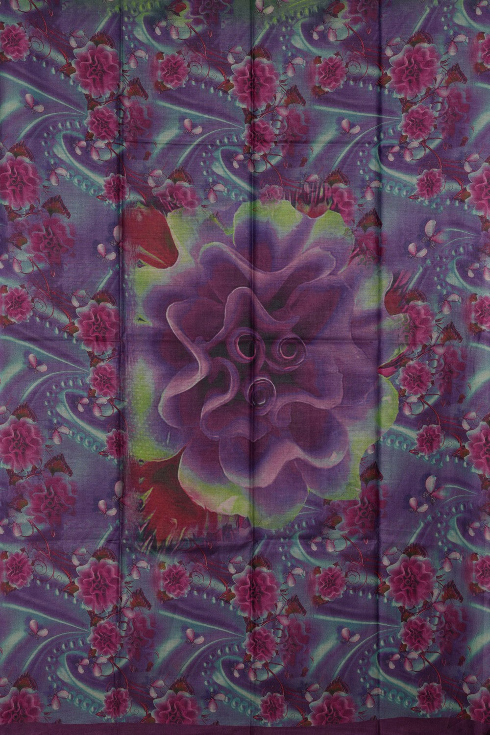 Aesthetic Printed Tussar Saree