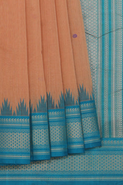 Collection of Kanchipuram Cotton Beige Saree in a gallery layout