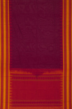 Collection of Kanchipuram Cotton Plum-Pink Saree in a gallery layout