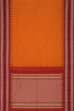 Collection of Kanchipuram Cotton Mustard Saree in a gallery layout