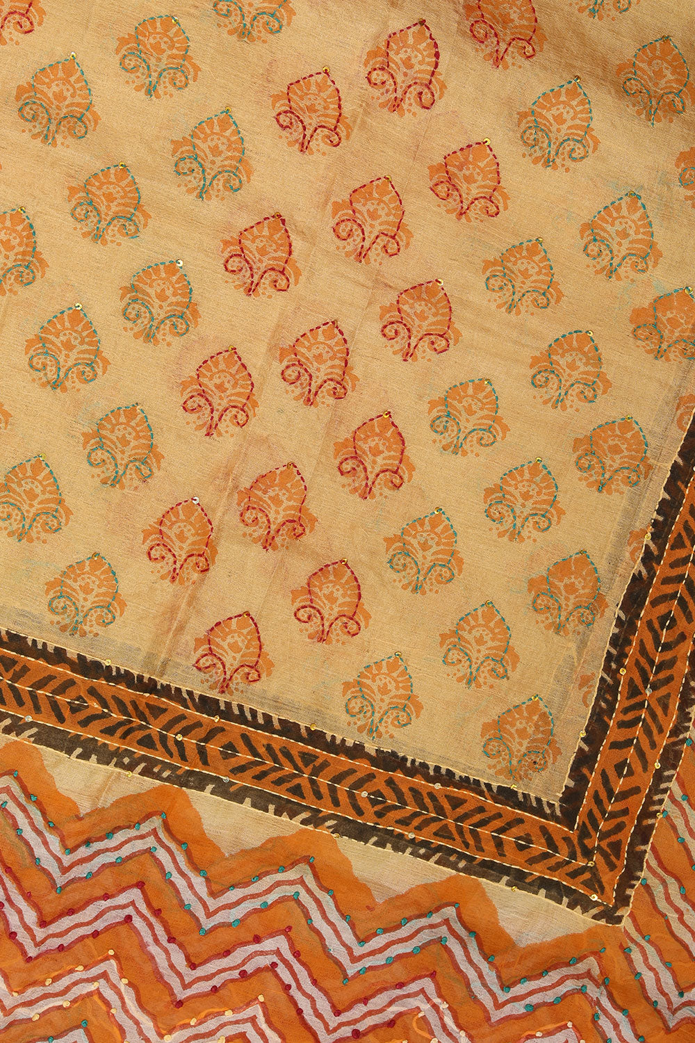 Image of Kantha Embroidered Dupatta