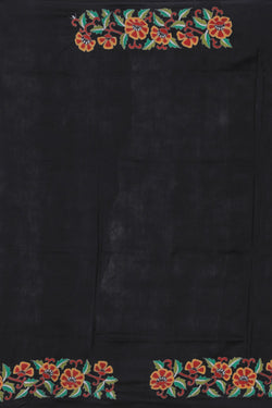 Collection of Kantha Stitch Black Saree in a gallery layout