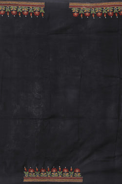 Collection of Kantha Stitch Black Saree in a gallery layout