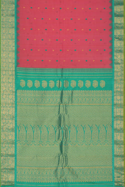 Collection of Gadwal Pink Saree in a gallery layout