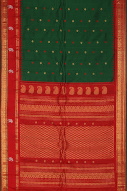 Image of Gadwal Green Saree