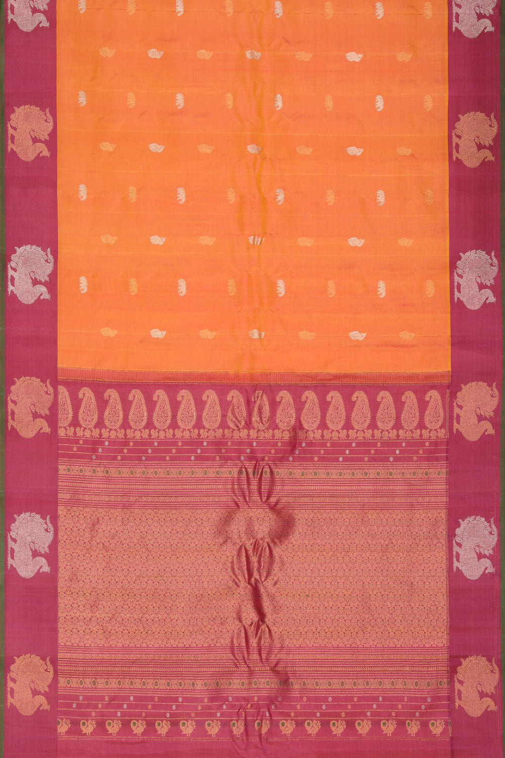 Image of Gadwal Mustard Saree