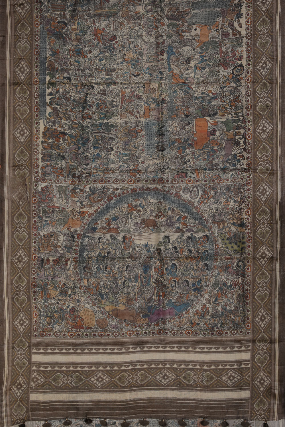 Image of Tussar-Silk Printed Saree