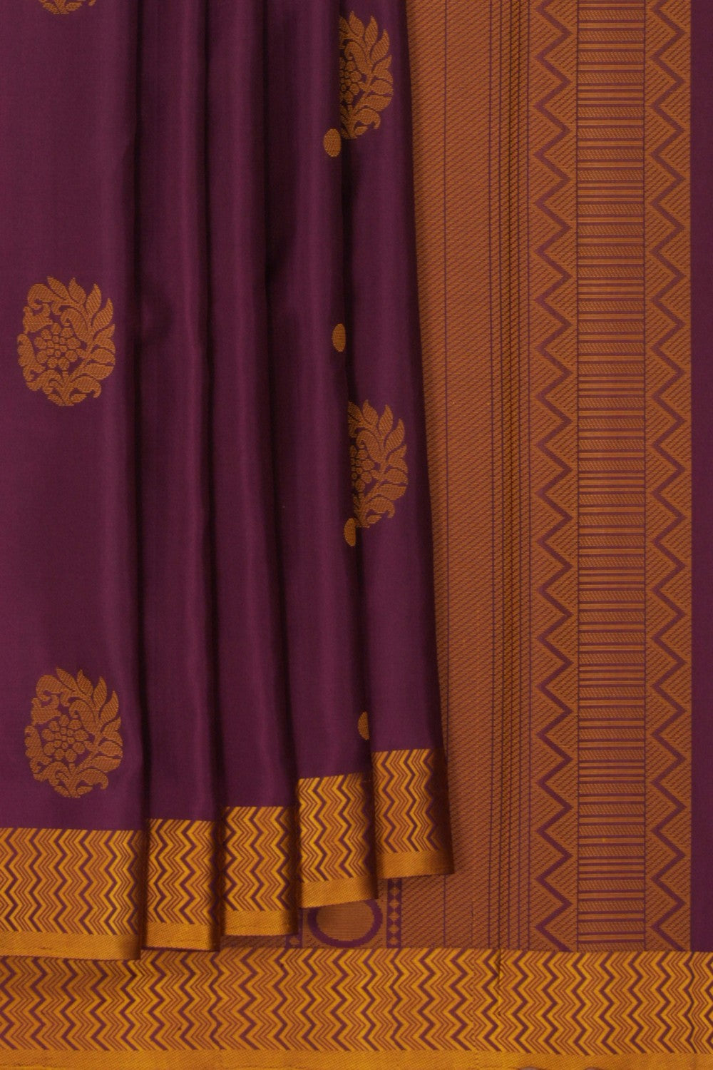South Silk Purple Saree