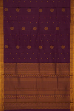 Image of South Silk Purple Saree