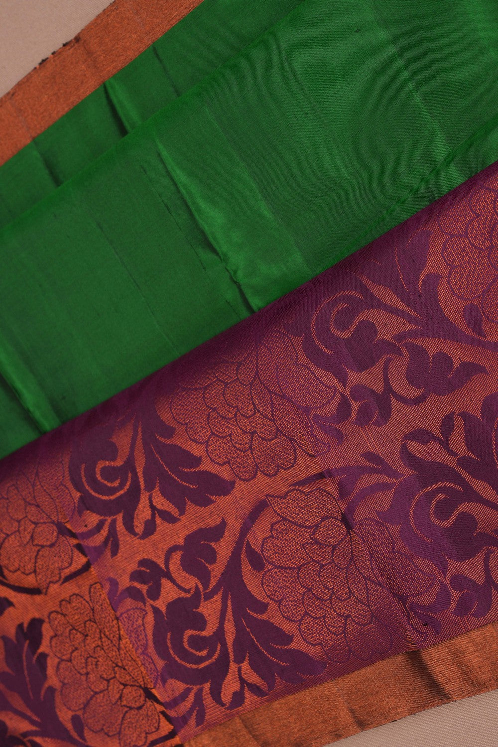 South Silk Green Saree