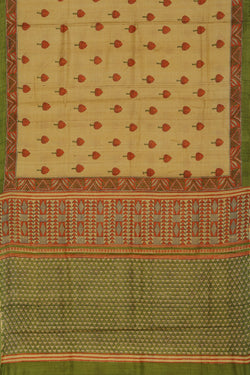 Collection of Tussar-Silk Flower Printed Saree in a gallery layout