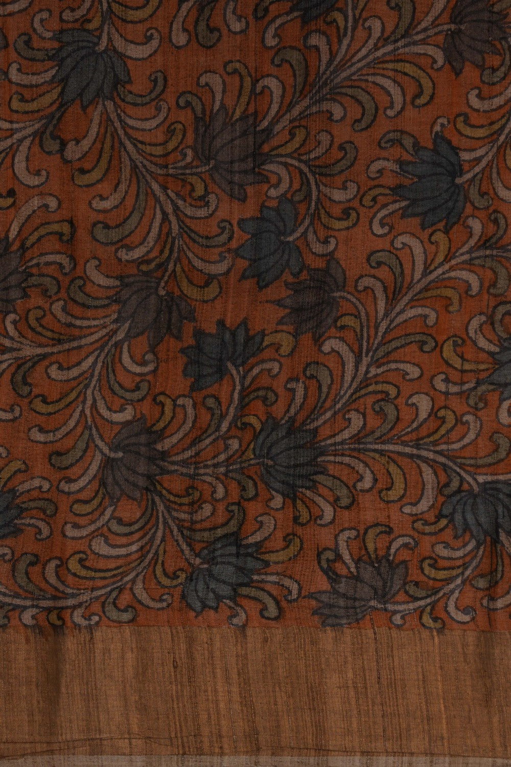 Image of Kalamkari Hand-Painted Saree