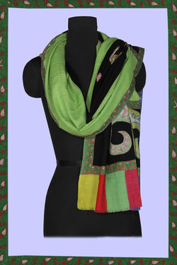 Image of Kashmiri Hand Embroidered Pure Pashmina Stole