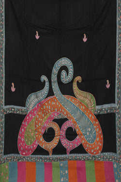 Collection of Kashmiri Hand Embroidered Pure Pashmina Shawl in a gallery layout