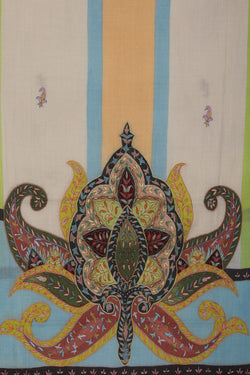 Image of Kashmiri Hand Embroidered Pure Pashmina Shawl