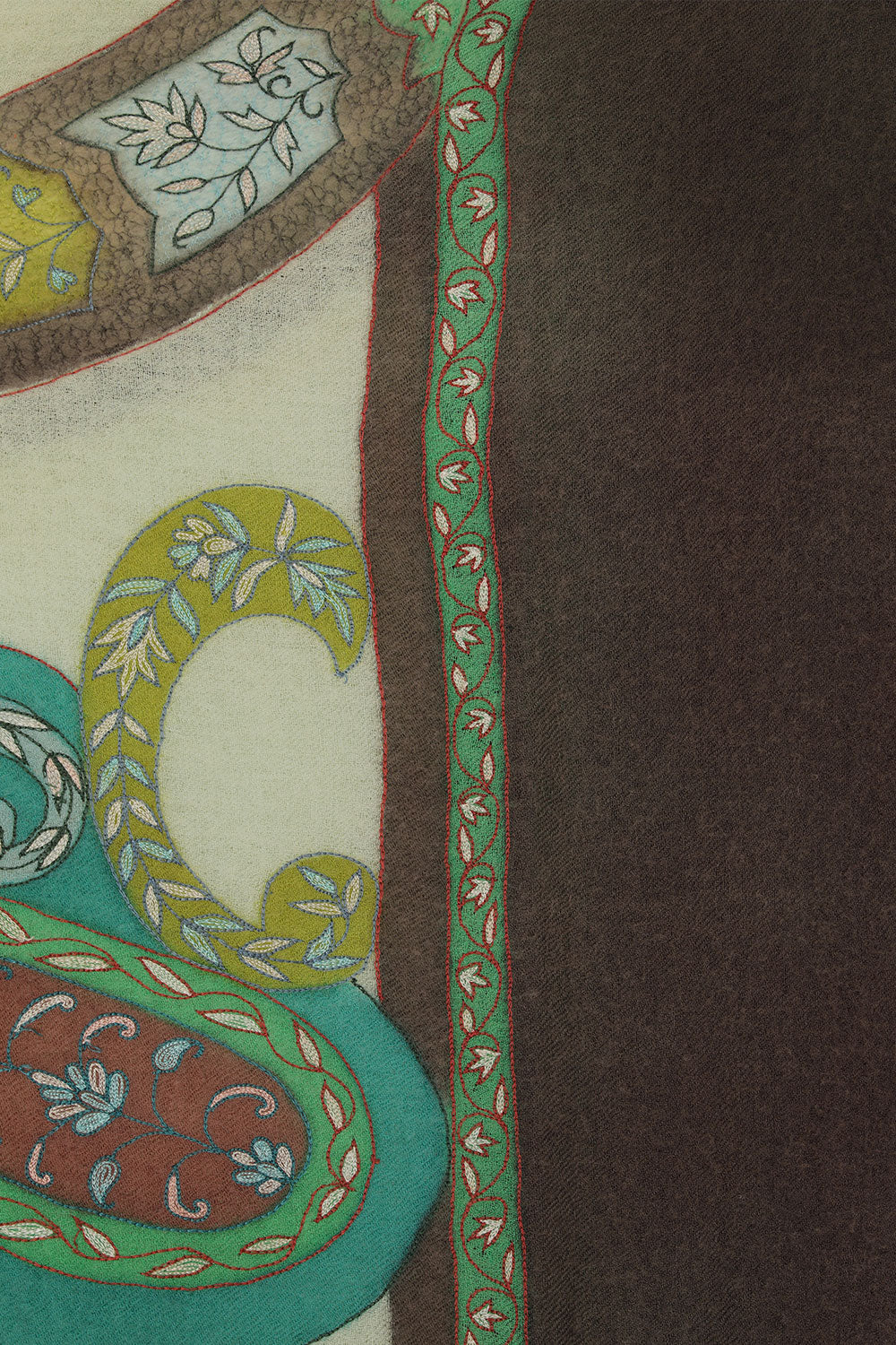 Image of Kashmiri Hand Embroidered Pure Pashmina Stole