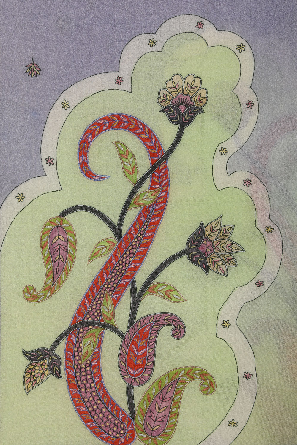 Image of Kashmiri Hand Embroidered Pure Pashmina Stole