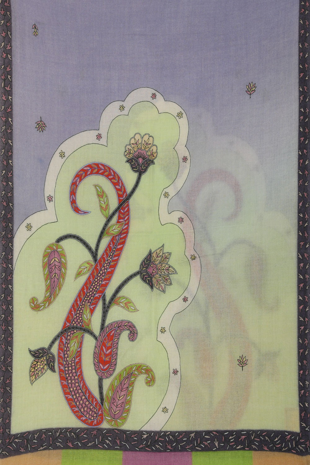 Image of Kashmiri Hand Embroidered Pure Pashmina Stole