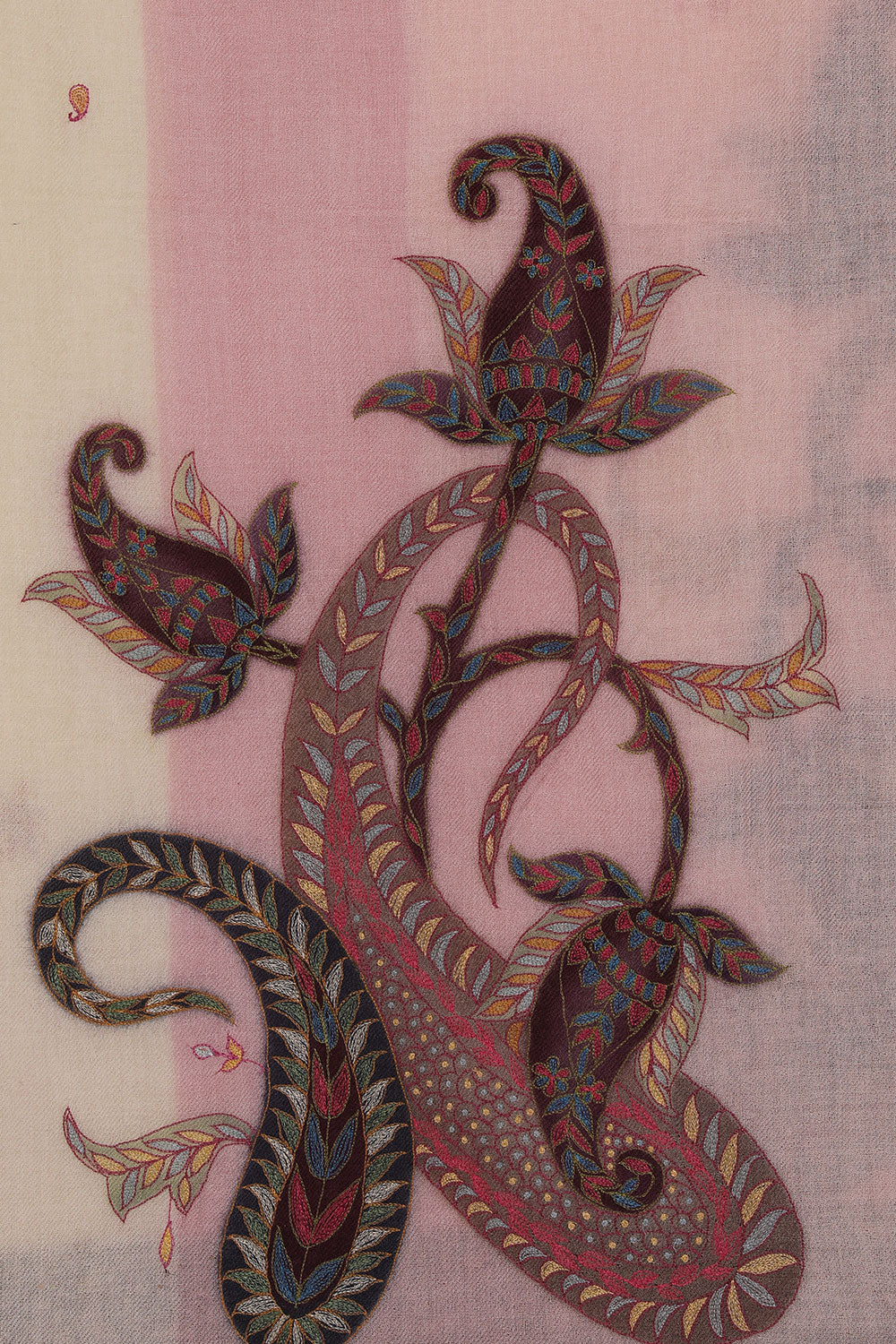 Image of Kashmiri Hand Embroidered Pure Pashmina Stole