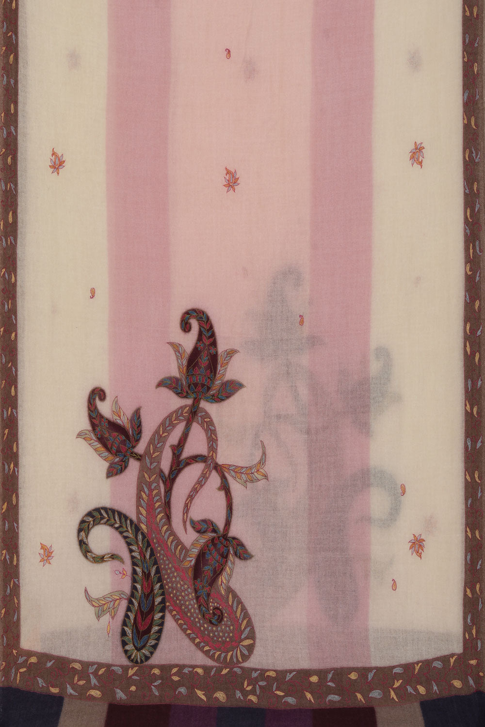 Image of Kashmiri Hand Embroidered Pure Pashmina Stole