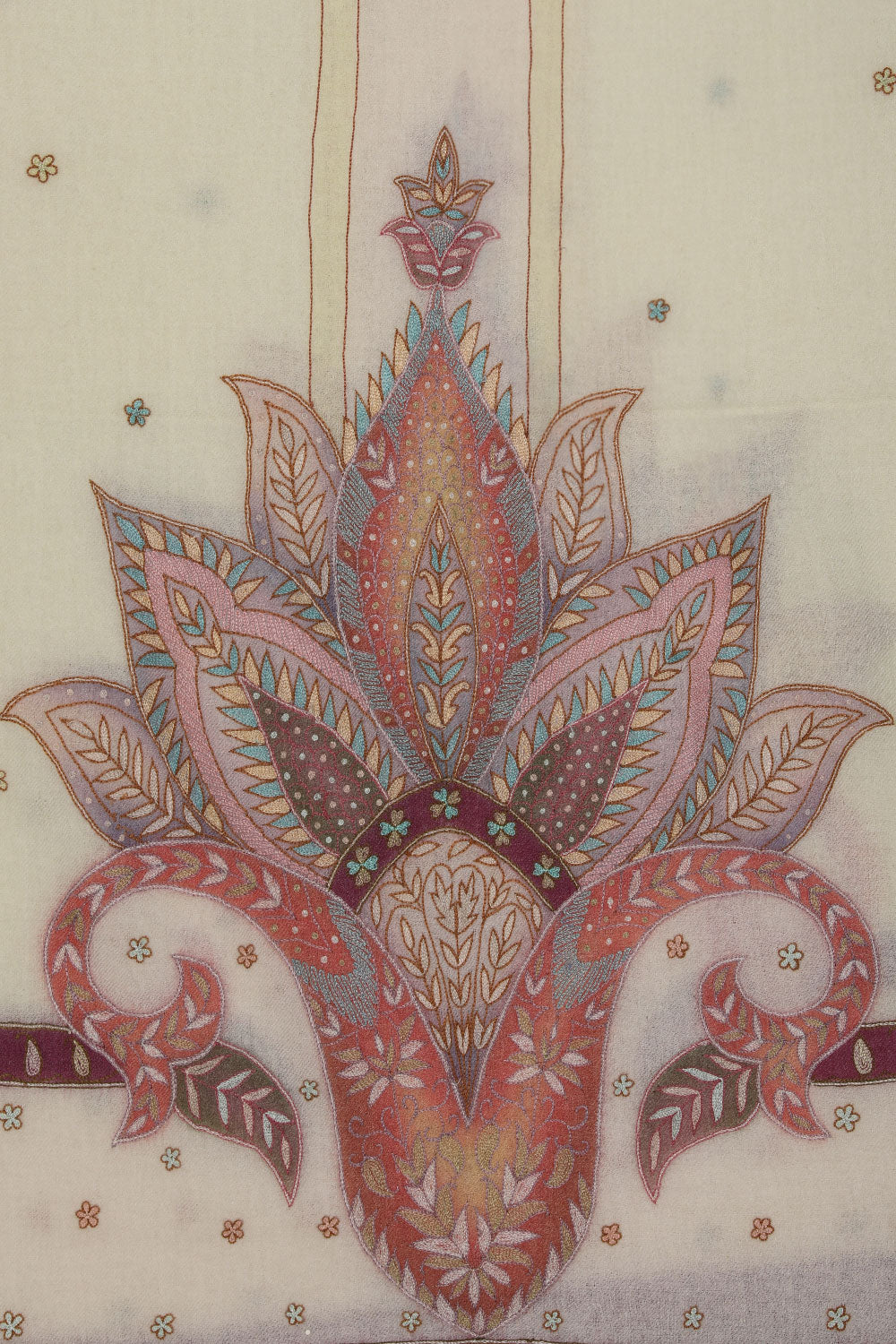 Image of Kashmiri Hand Embroidered Pure Pashmina Stole