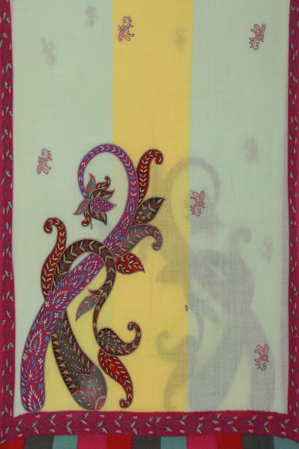 Image of Kashmiri Hand Embroidered Pure Pashmina Stole