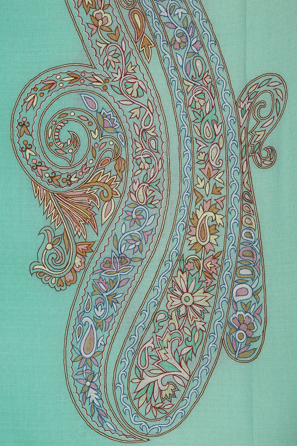 Image of Kashmiri Hand Embroidered Pure Pashmina Stole