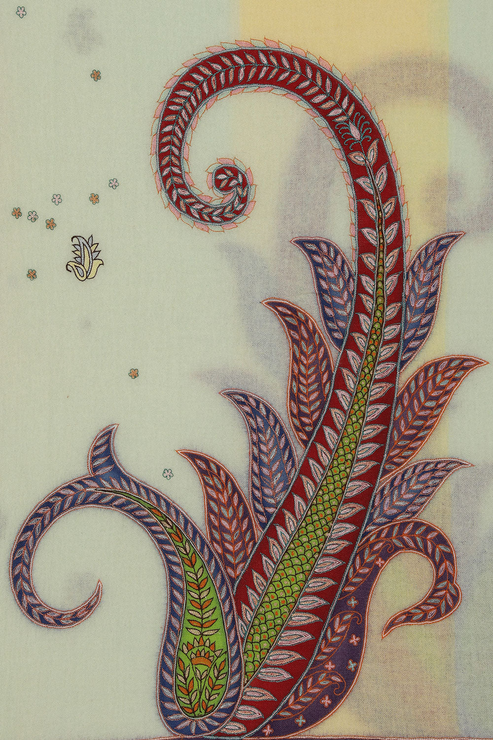 Image of Kashmiri Hand Embroidered Pure Pashmina Stole