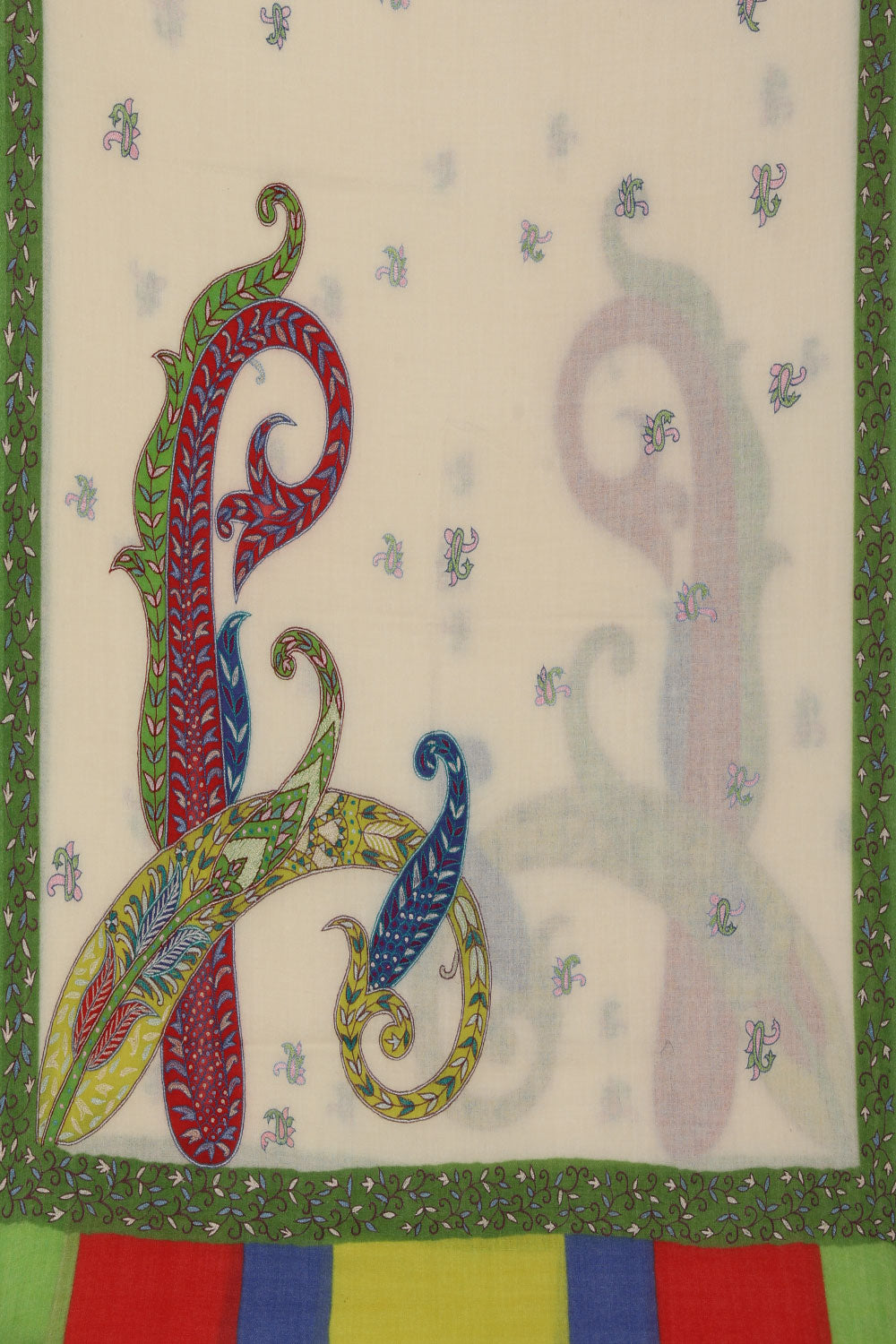 Image of Kashmiri Hand Embroidered Pure Pashmina Stole