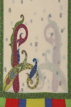 Collection of Kashmiri Hand Embroidered Pure Pashmina Stole in a gallery layout