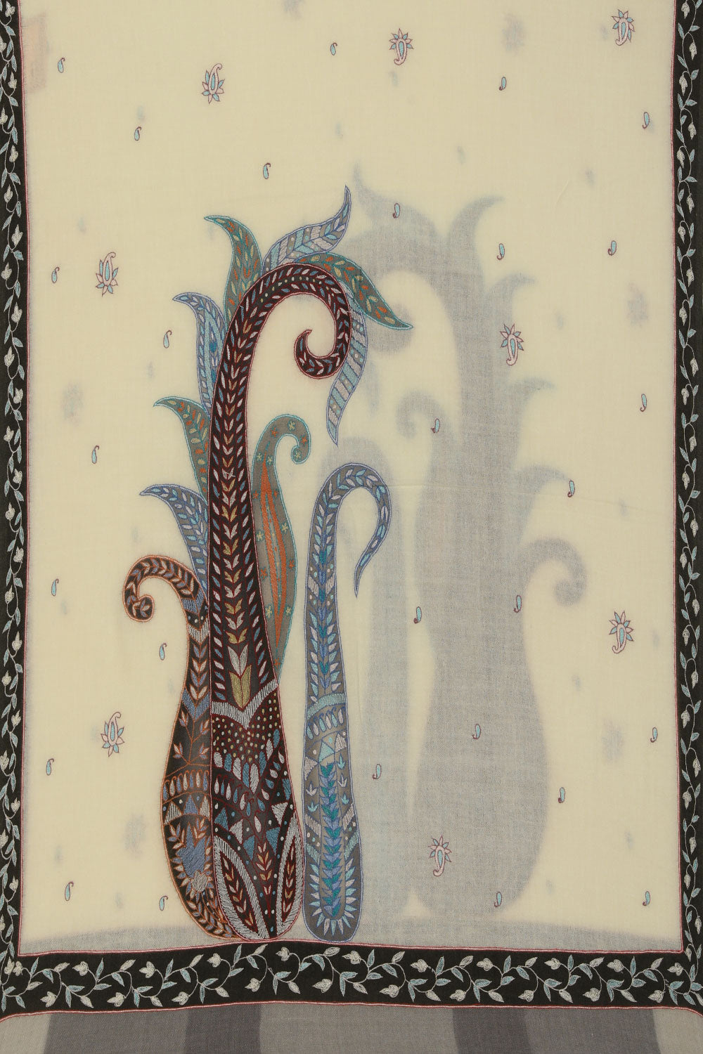Image of Kashmiri Hand Embroidered Pure Pashmina Stole