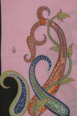 Image of Kashmiri Hand Embroidered Pure Pashmina Stole