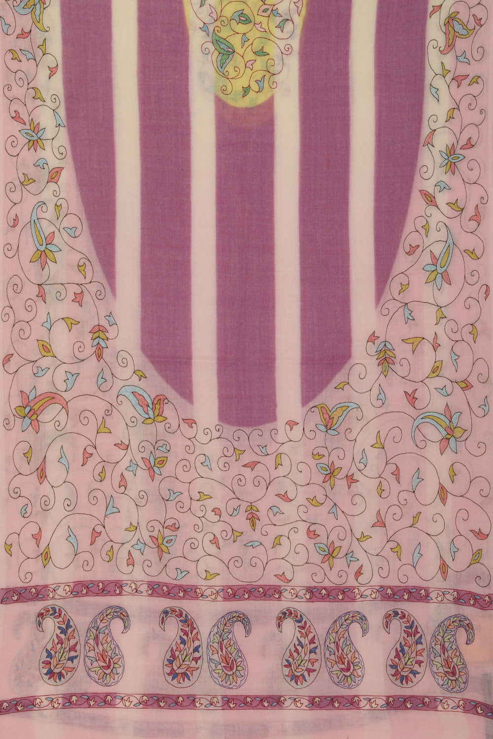 Image of Kashmiri Hand Embroidered Pure Pashmina Stole