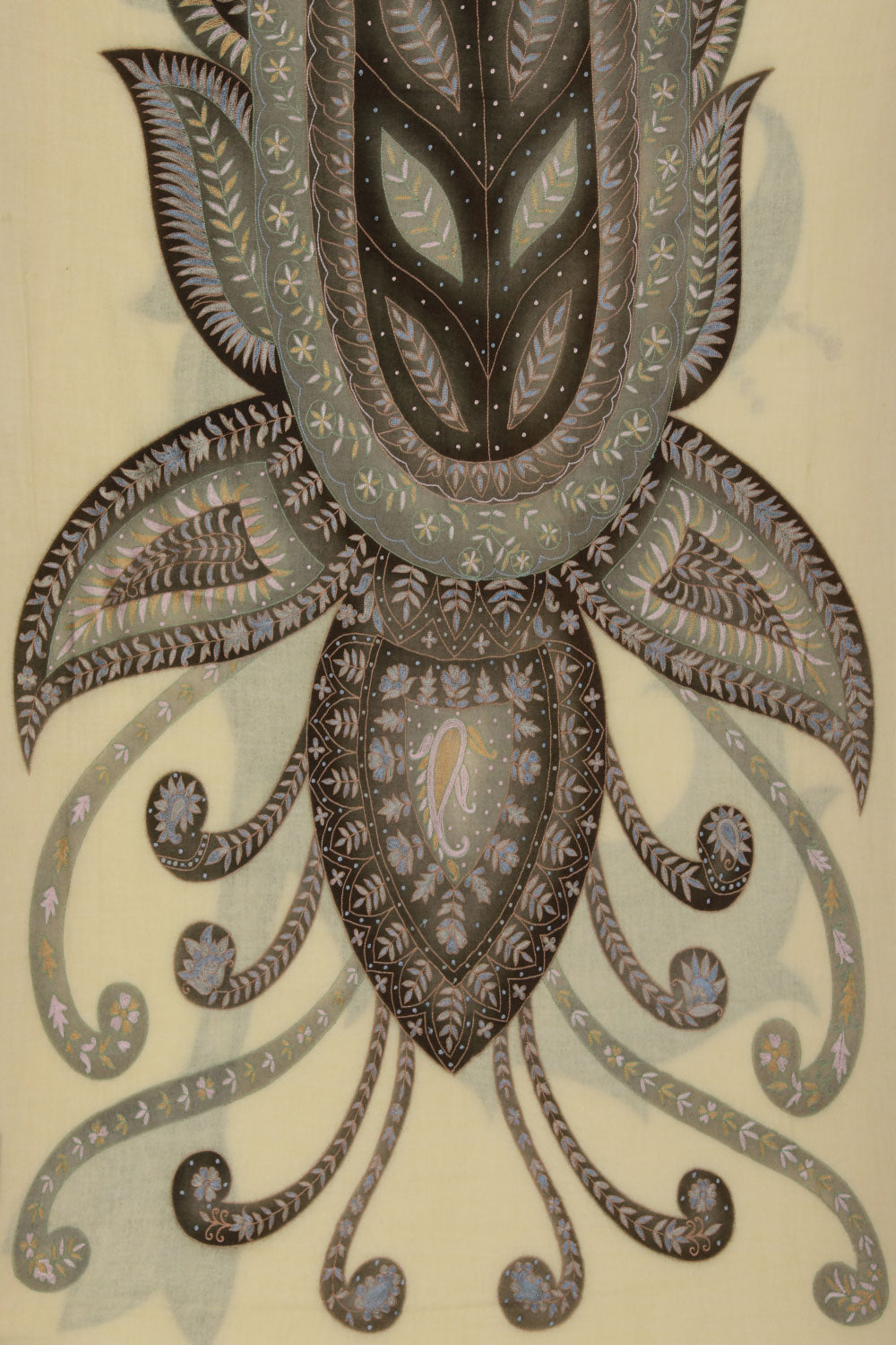 Image of Kashmiri Hand Embroidered Pure Pashmina Stole