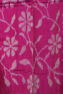 Collection of Rajkot Patola Dupion Silk Pink Saree in a gallery layout