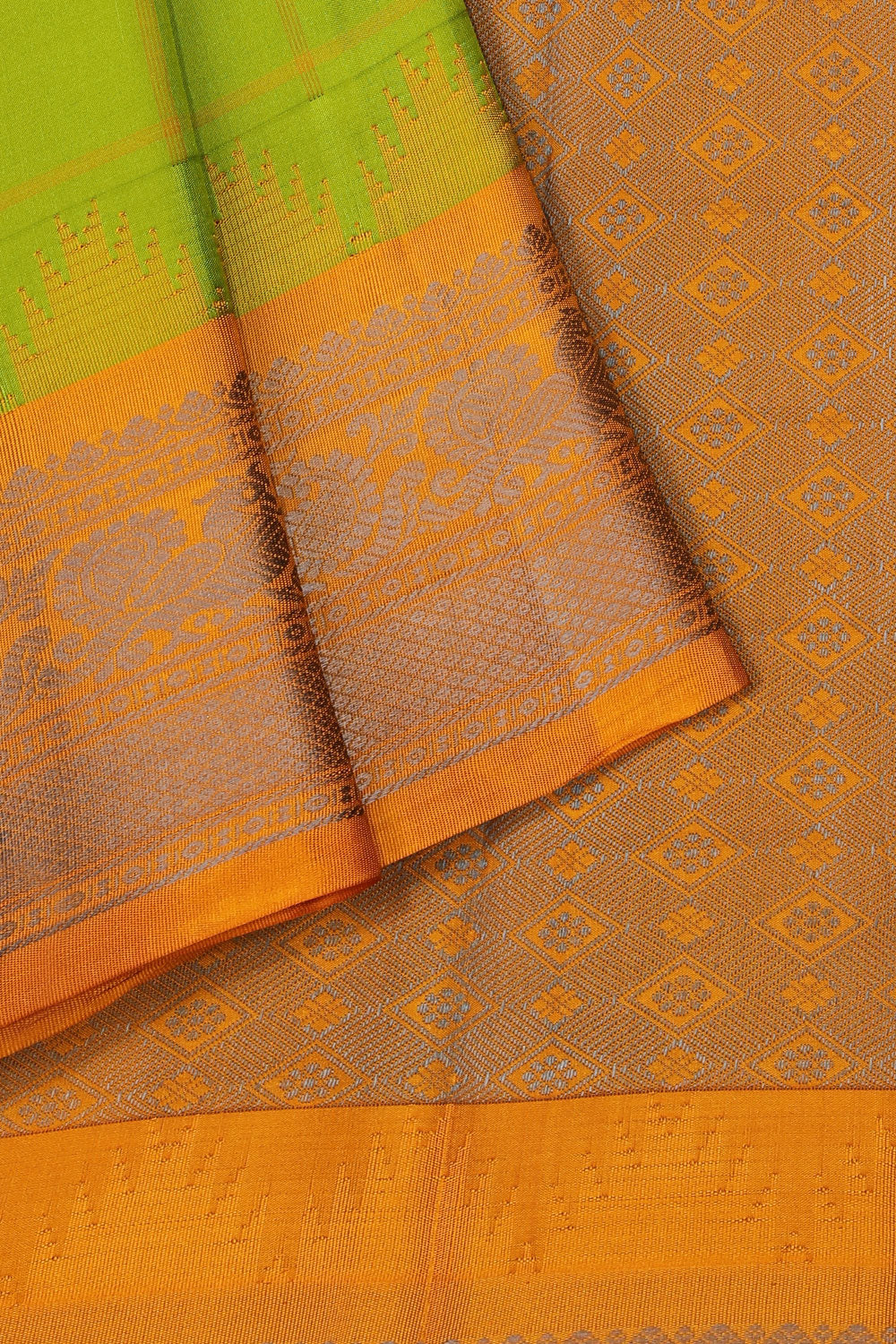 Gadwal Green Saree