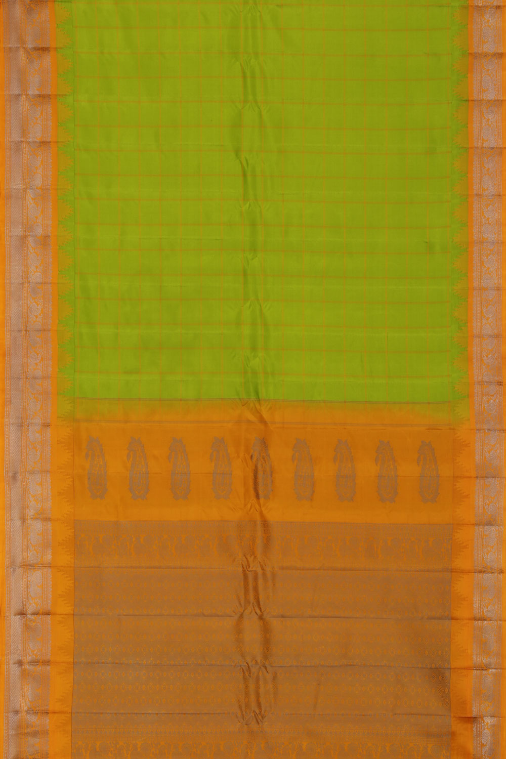 Image of Gadwal Green Saree