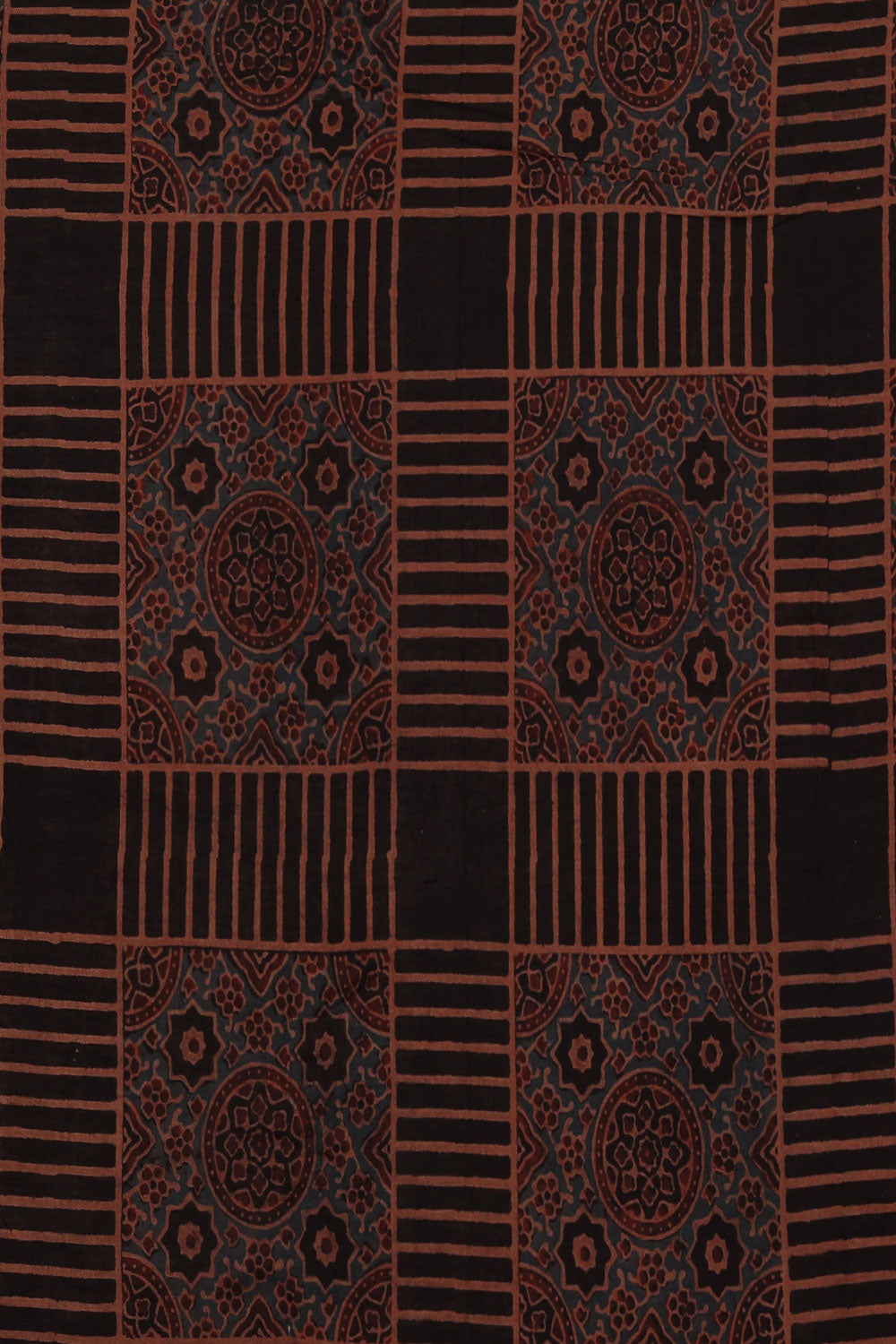 Image of Mangalgiri Ajrakh Printed Saree