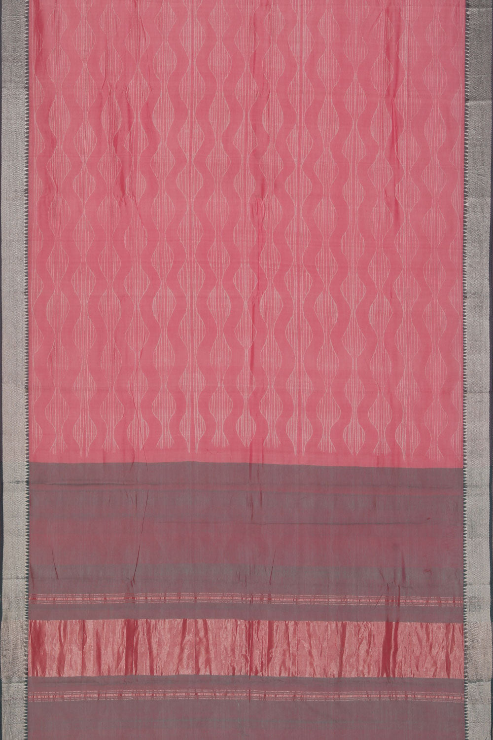 Collection of Mangalgiri Needle Print Pink Saree in a gallery layout