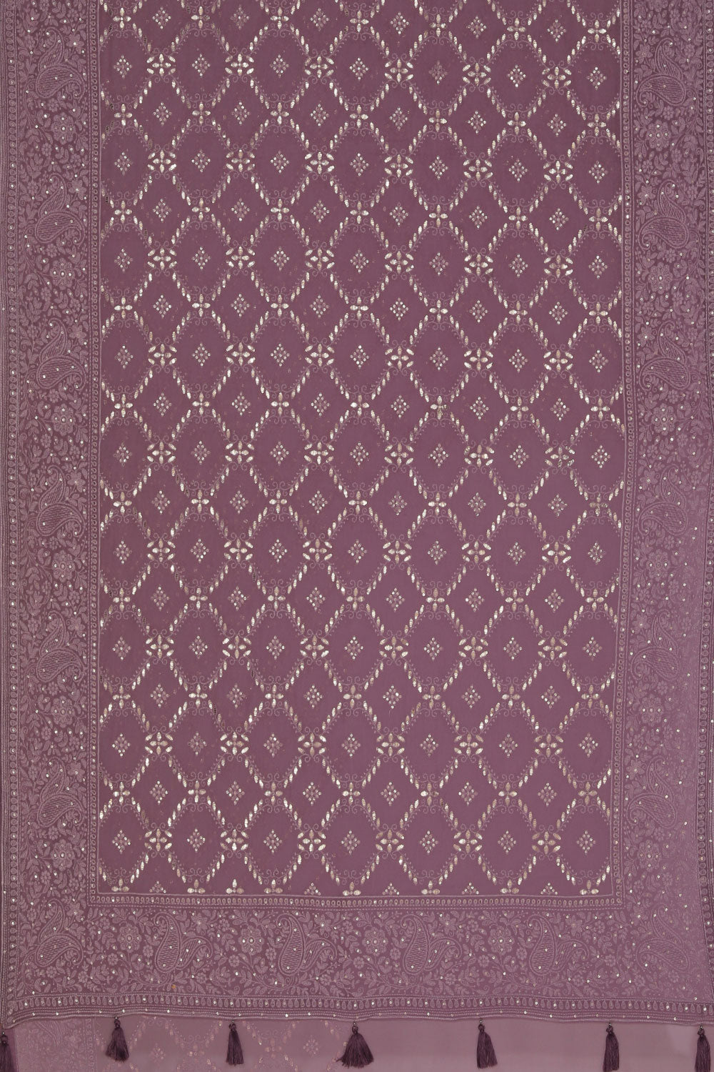 Collection of Georgette Purple Saree in a gallery layout