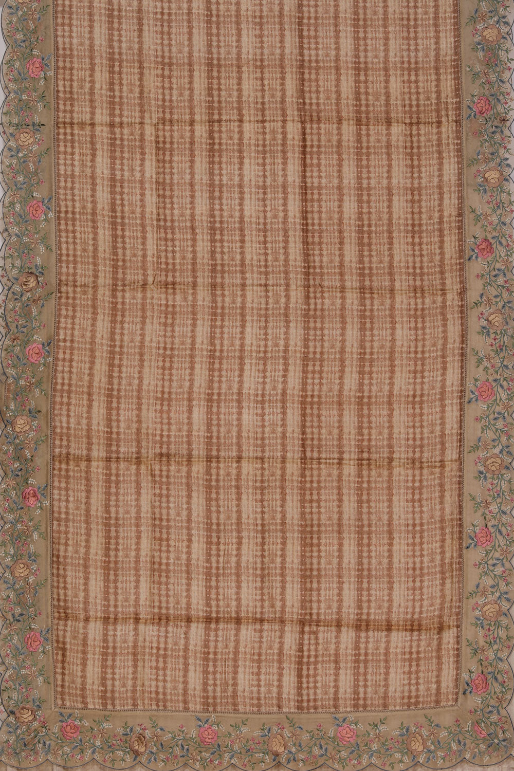 Collection of Tussar-Silk Shibori Printed Brown Saree in a gallery layout