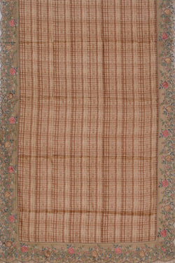 Collection of Tussar-Silk Shibori Printed Brown Saree in a gallery layout