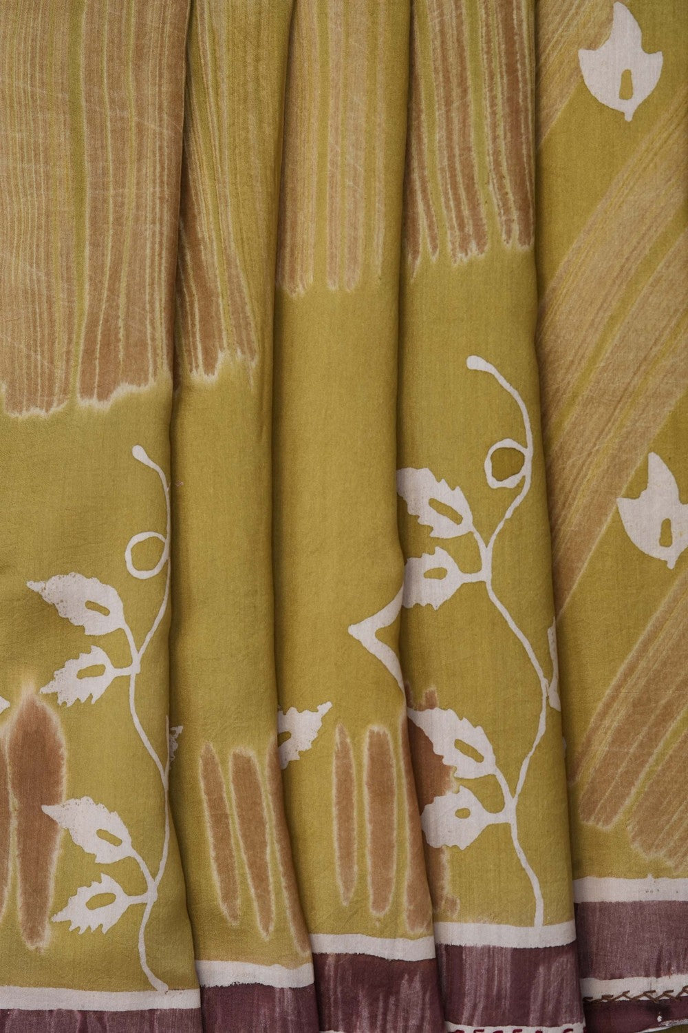 Image of Green Chanderi Silk Cotton Saree