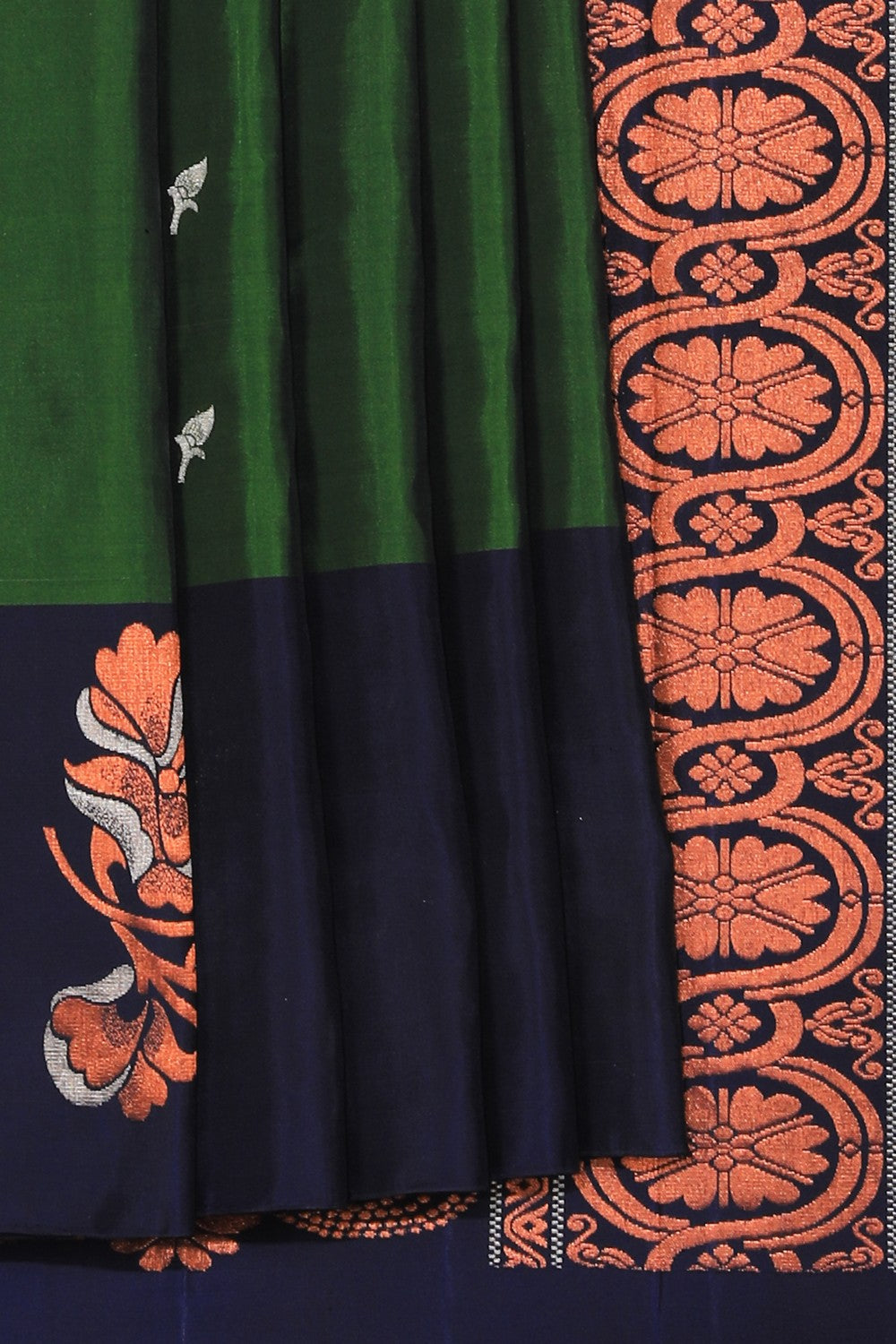 Collection of South Silk Green Saree in a gallery layout