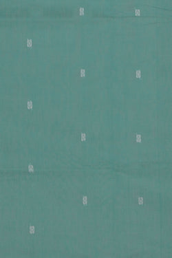 Image of Chanderi Cotton Silk Sea Blue Saree